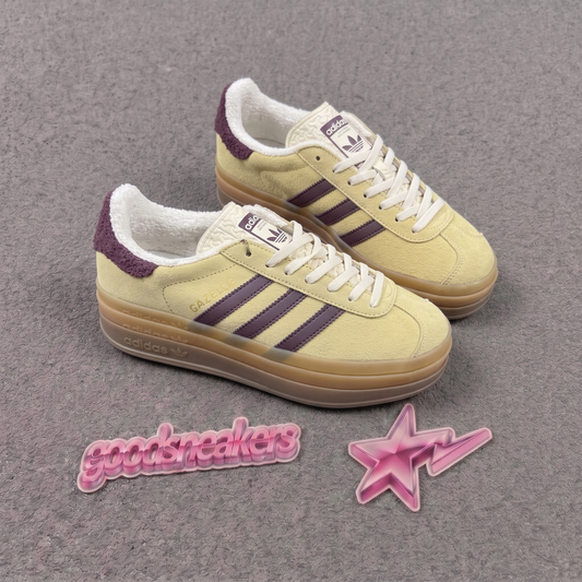 Adidas Gazelle Bold - Almost Yellow Maroon