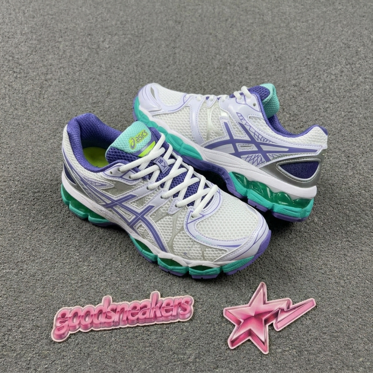 Asics Gel Nimbus 16 - White / Periwinkle / Mint