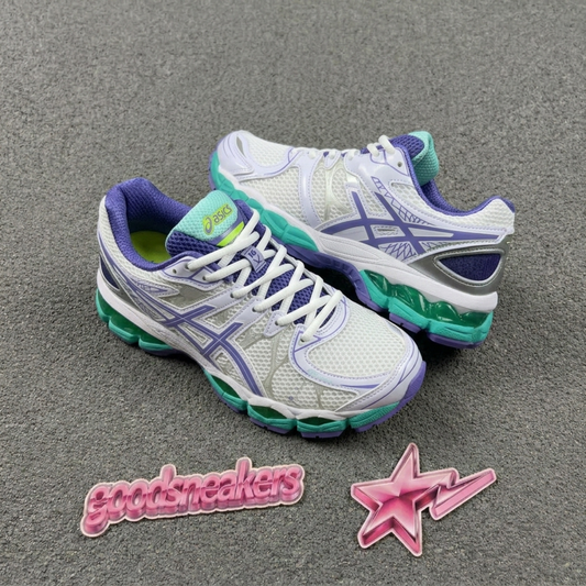 Asics Gel Nimbus 16 - White / Periwinkle / Mint