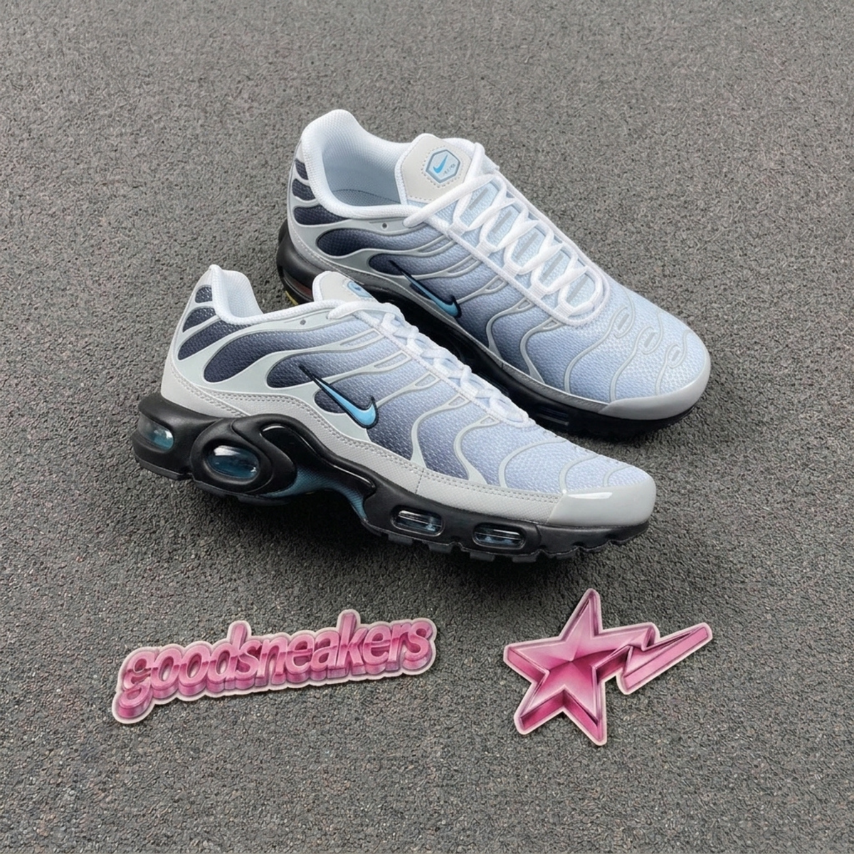 Nike Air Max Plus - White Ice Blue Black
