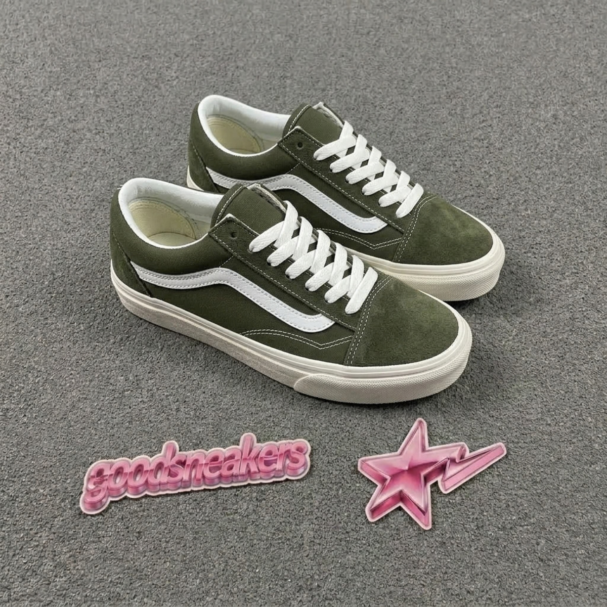 Vans Old Skool Color Theory - Gray Olive