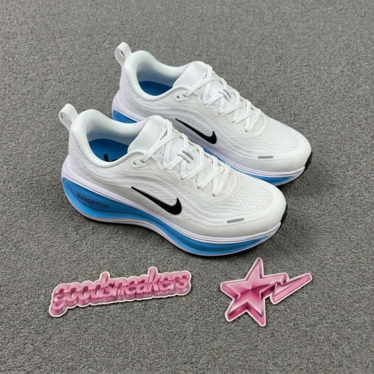 Nike Vomero Plus - White Black Blue Hero