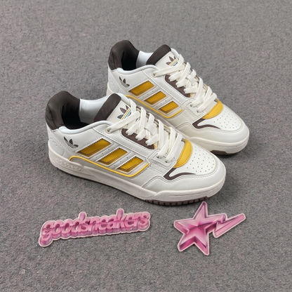Adidas Drop Step Low 2.0 - White Tint / Collegiate Gold / Brown