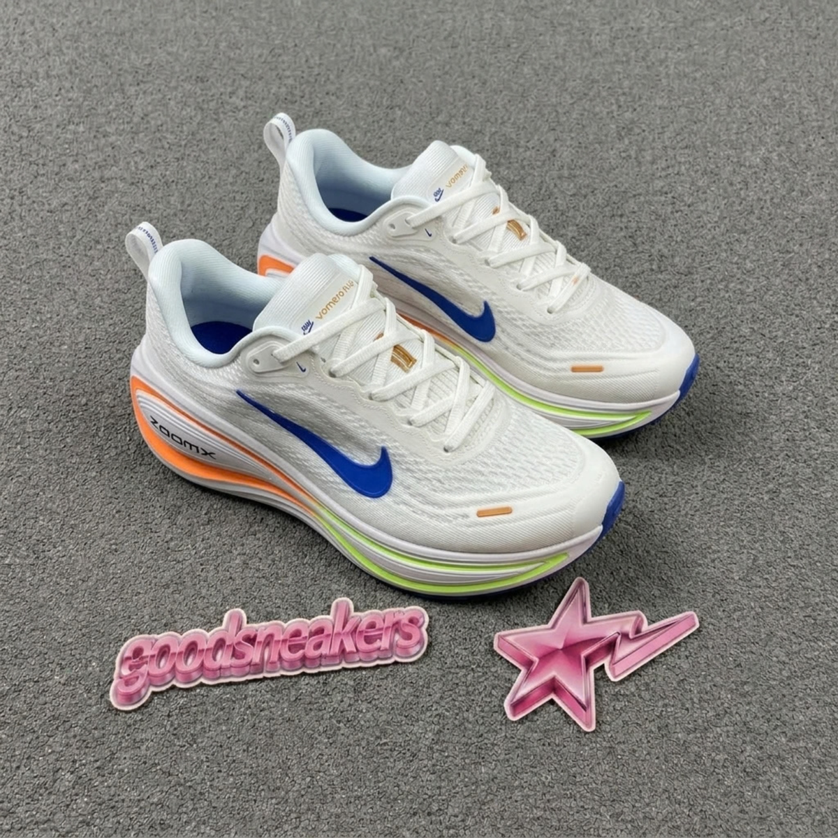 Nike Vomero Plus - White Game Royal Orange