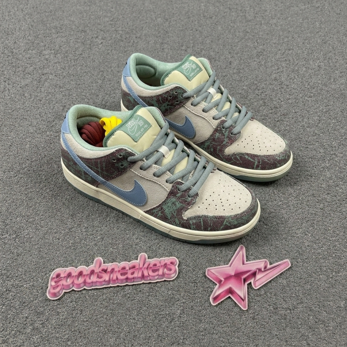 Crenshaw Skate Club X Nike SB Dunk Low - Sail Blue Cedar