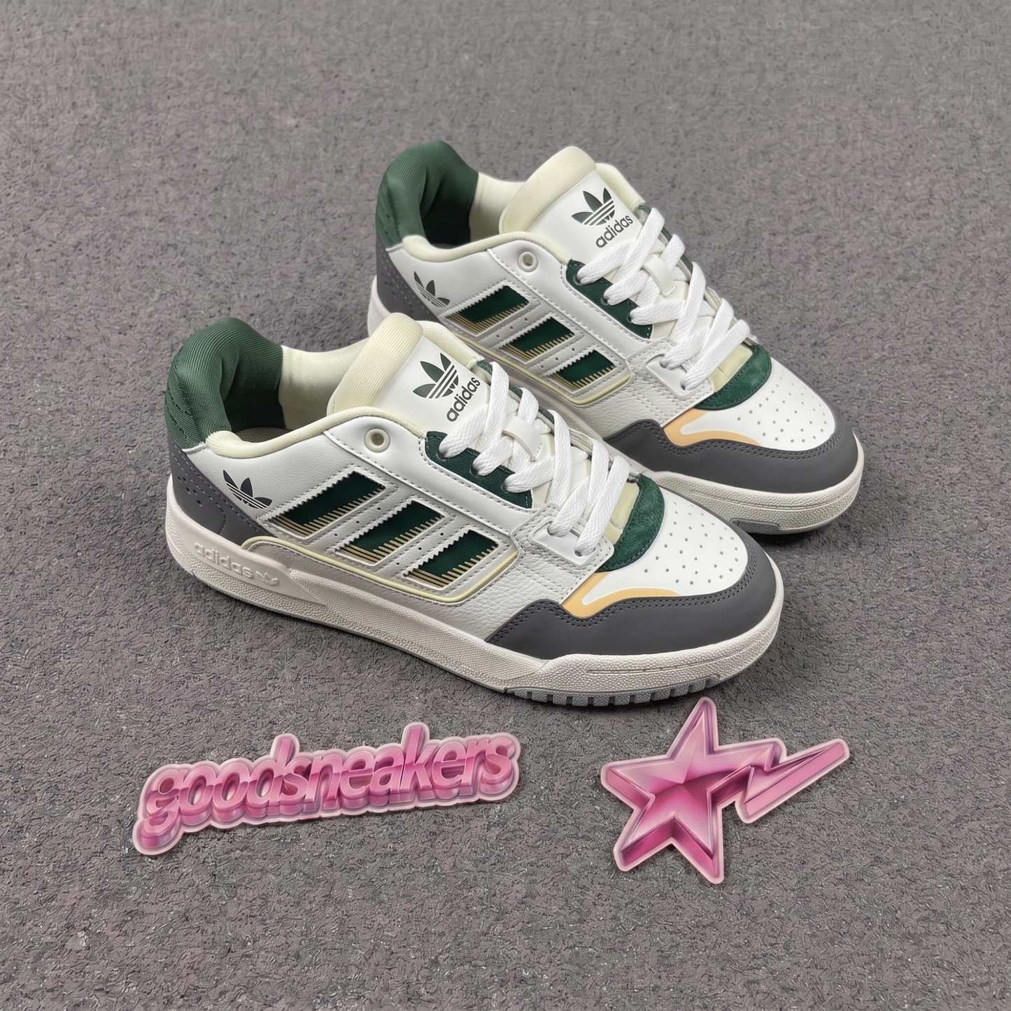 Adidas Drop Step Low 2.0 - White Tint / Collegiate Green / Magic Beige