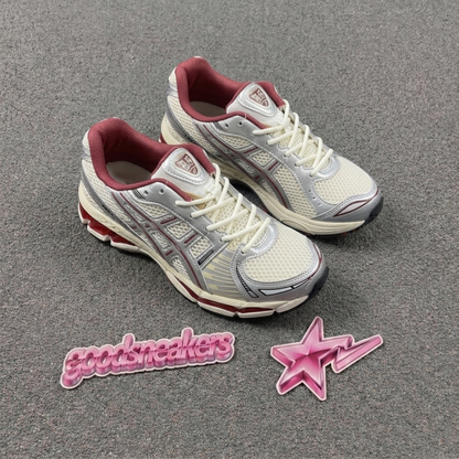 Asics Gel Kayano 12.1 - Cream Pure Silver Burgundy