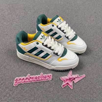 Adidas Drop Step Low 2.0 - White / Collegiate Green / Cyber Yellow