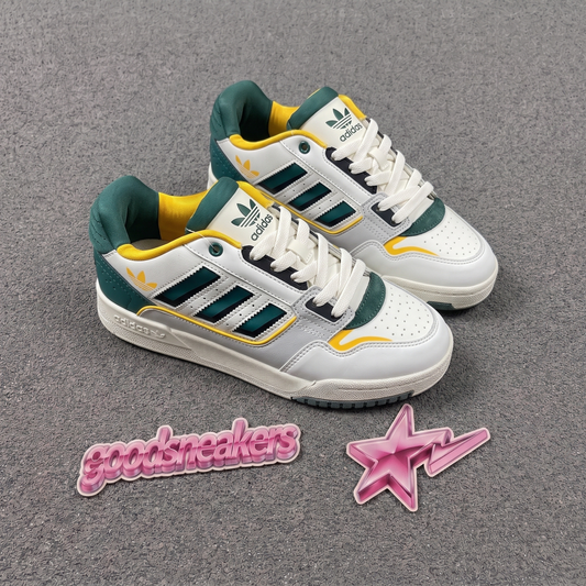 Adidas Drop Step Low 2.0 - White / Collegiate Green / Cyber Yellow