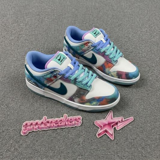 Futura Laboratories X Nike SB Dunk Low - Bleached Aqua
