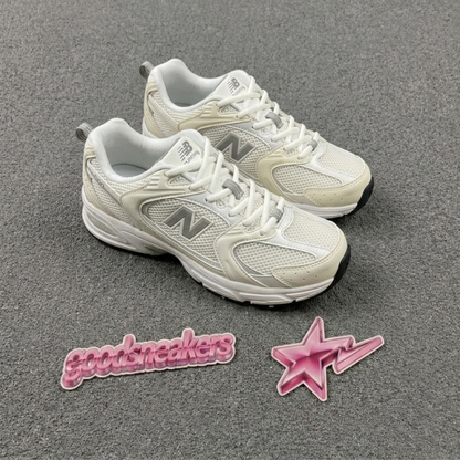 New Balance 530 - White Silver Metallic