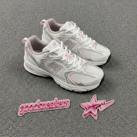 New Balance 530 - White Silver Ice Wine