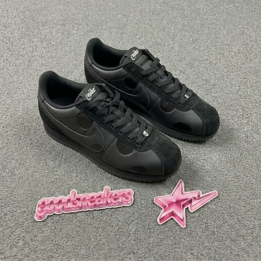 Nike Cortez - Triple Black Polka Dot