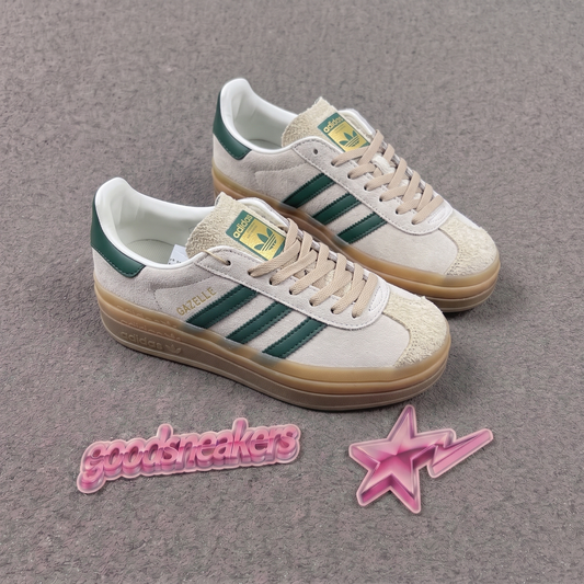 Adidas Gazelle Bold - Wonder White Collegiate Green