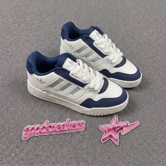 Adidas Drop Step Low 2.0 - Core White / Silver Metallic / Night Indigo