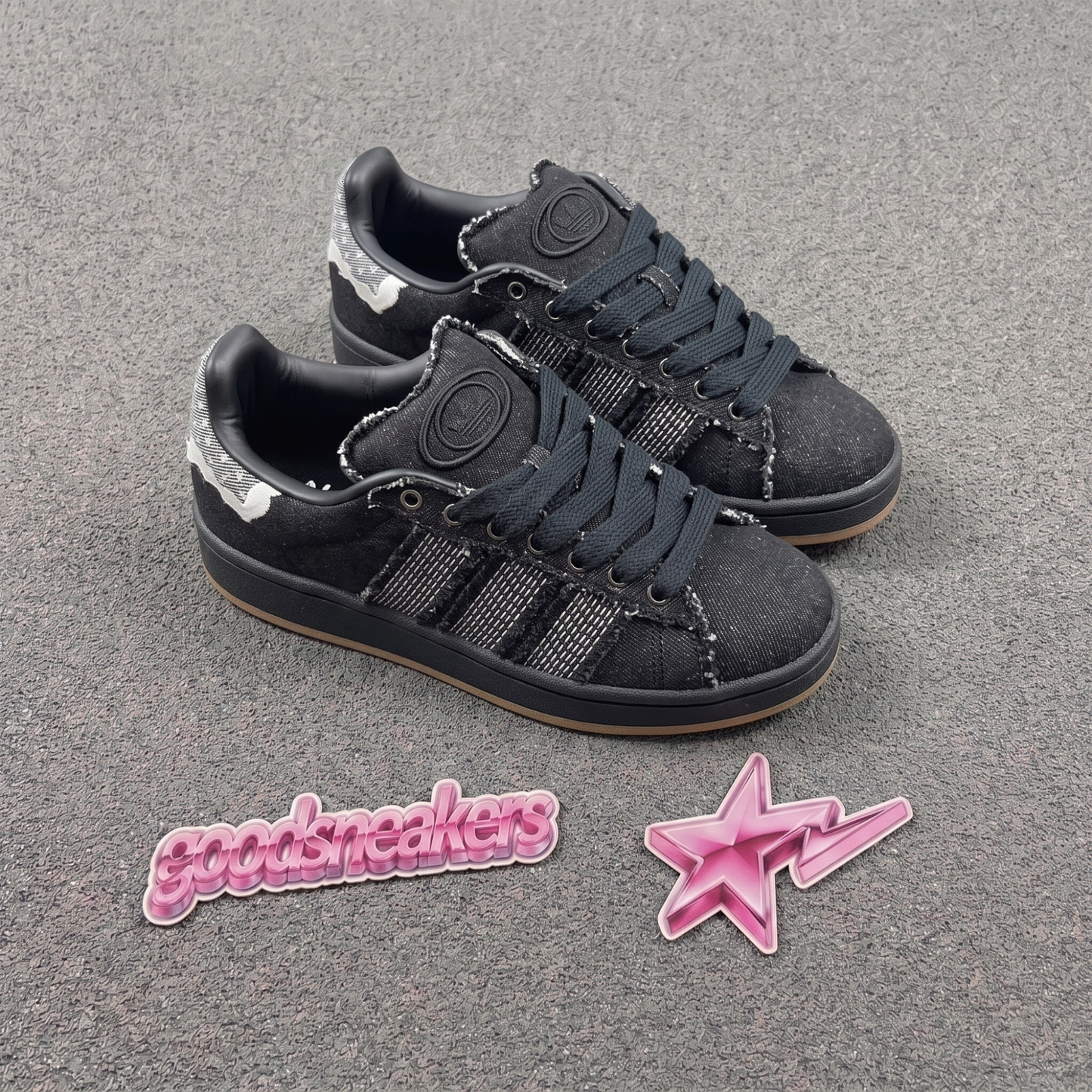 Adidas Campus 00's - Denim Black Off White Gum
