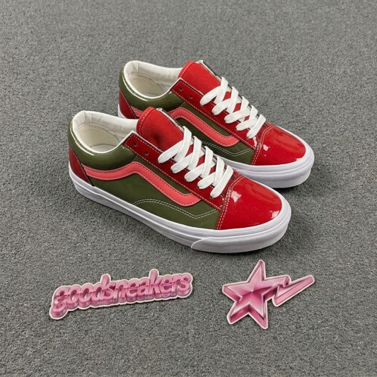 Vans LX Old Skool 36 Patent Leather - Bordeaux Olive