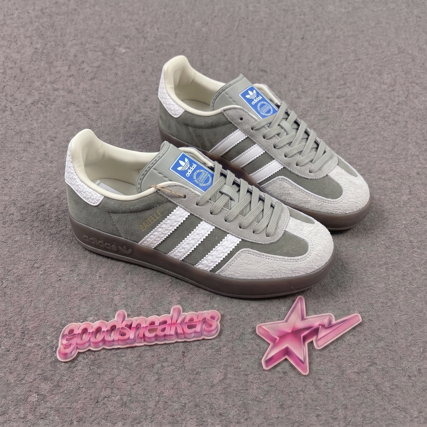 Adidas Gazelle Indoor - Silver Green Core Black