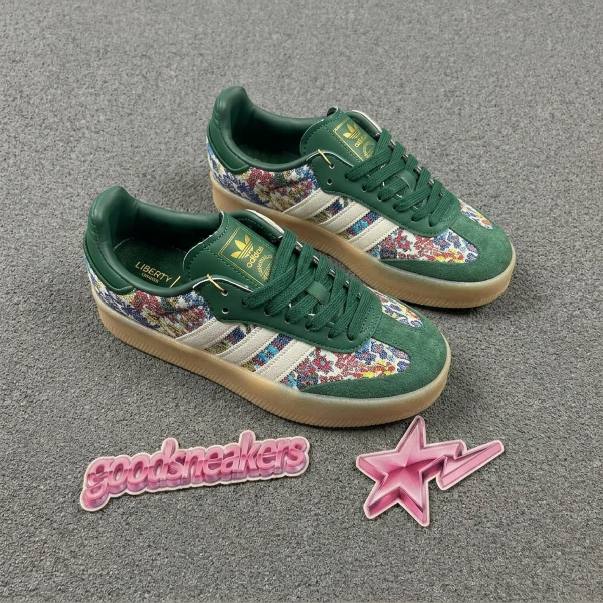 Liberty London x Adidas Samba - Collegiate Green