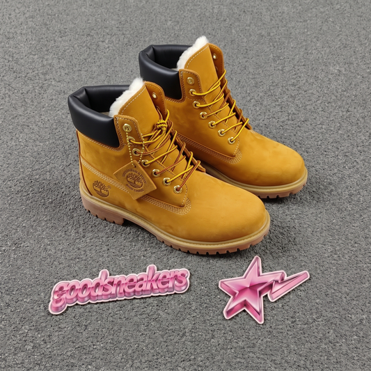 Timberland Premium 6-Inch Warm-Lined Waterproof Boot - Wheat Shearling