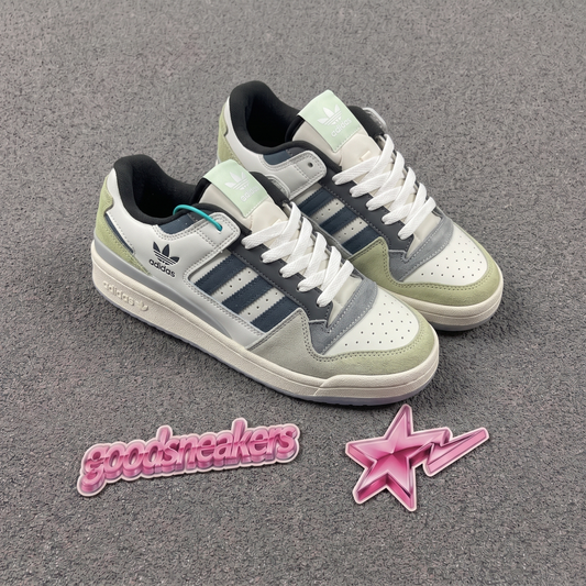 Adidas Forum Low - White Blue Green