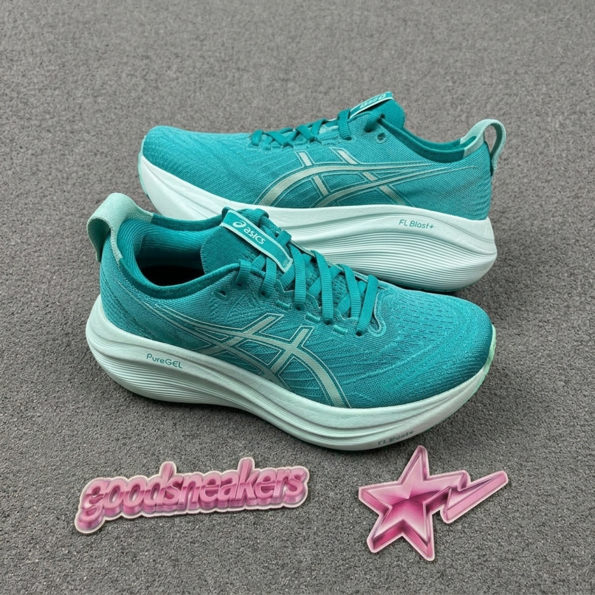 Asics Gel Nimbus 27 - Wave Teal / Illuminate Mint