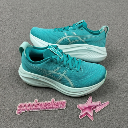 Asics Gel Nimbus 27 - Wave Teal / Illuminate Mint