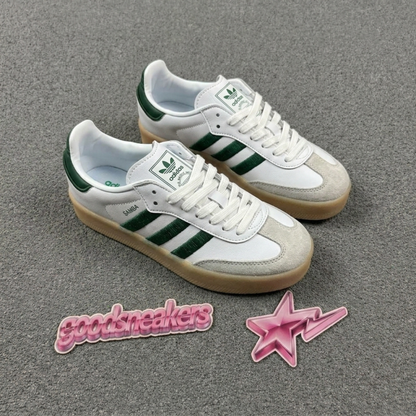 Adidas Samba - Cloud White Collegiate Green
