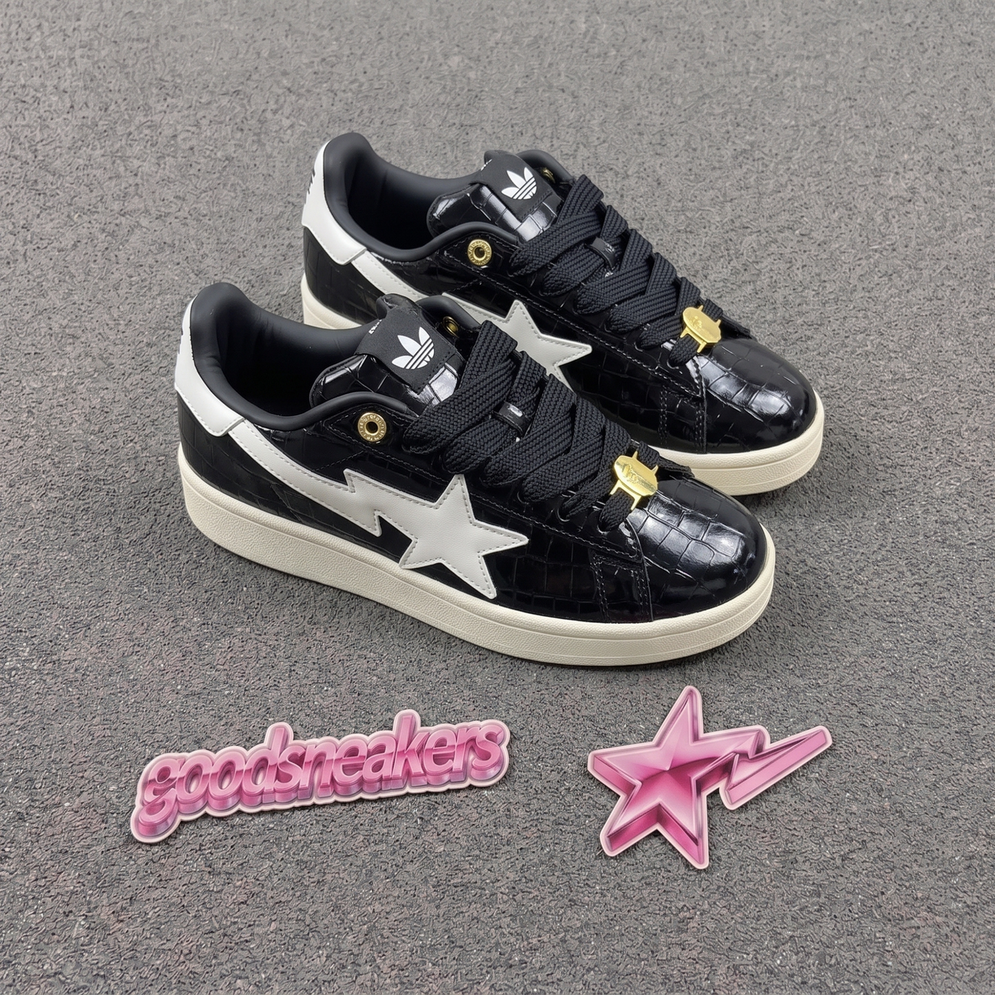 BAPE X Adidas Campus 00's - Black Croc