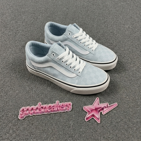 Vans Old Skool  Checkerboard - Dawn Mist Blue