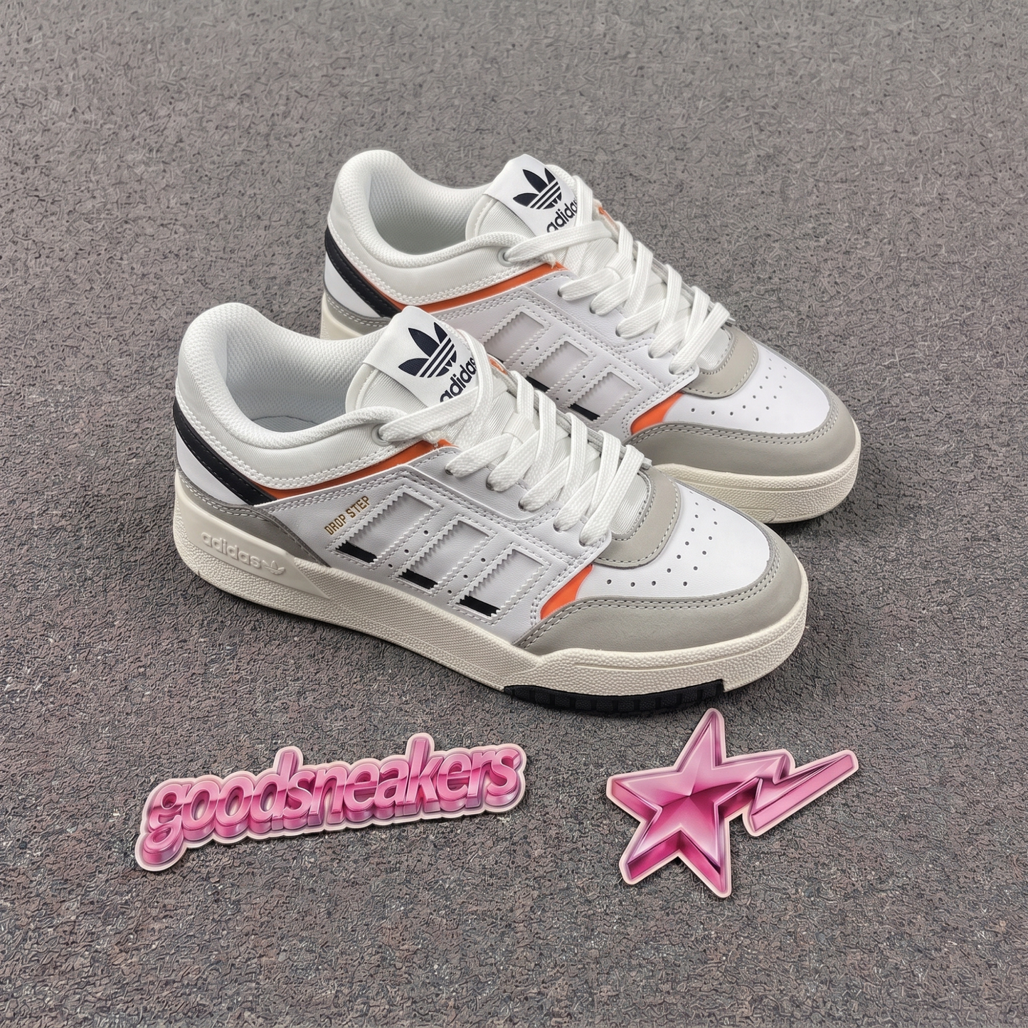 Adidas Drop Step Low - White / Orange