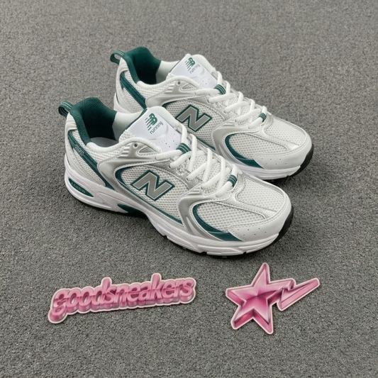 New Balance 530 - White Silver Green