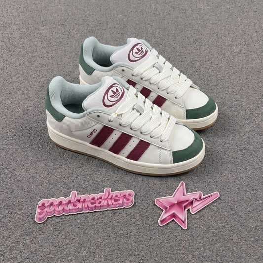 Adidas Campus 00's - Cloud White Burgundy