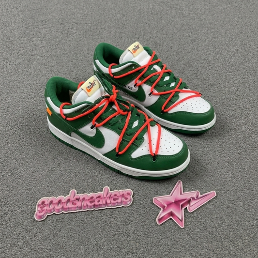 Off-White X Nike SB Dunk Low - Pine Green