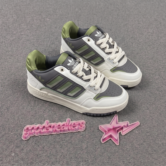 Adidas Drop Step Low 2.0 - White Tint / Collegiate Green / Grey