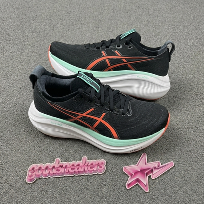 Asics Gel Nimbus 27 - Black / Coral Reef