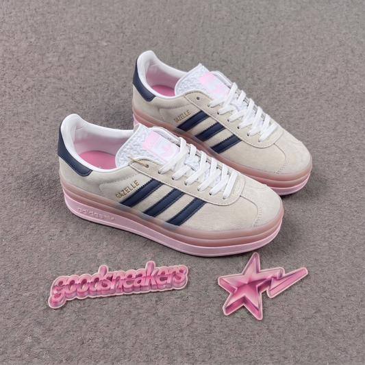 Adidas Gazelle Bold - Grey Pink Gold Metallic