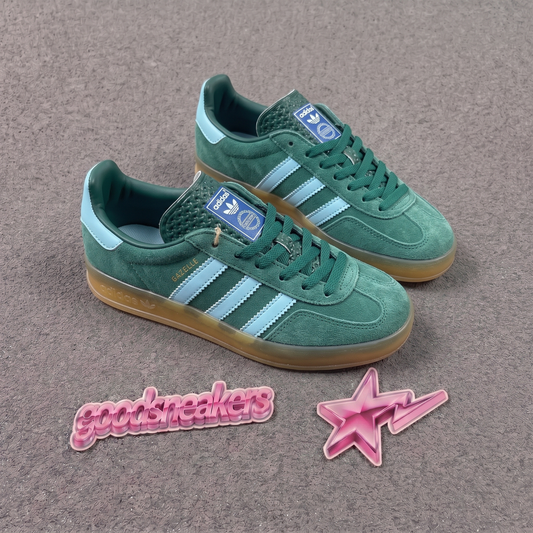 Adidas Gazelle Indoor - Collegiate Green / Blue Dawn