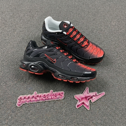 Nike Air Max Plus - Black Bright Crimson Inverse