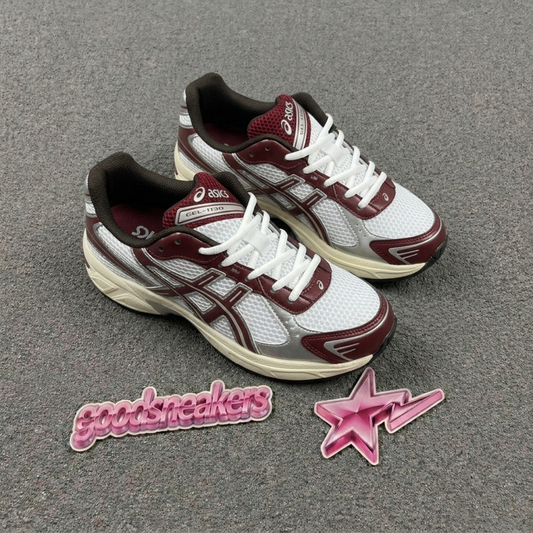 Asics Gel 1130 - White Maroon Banner