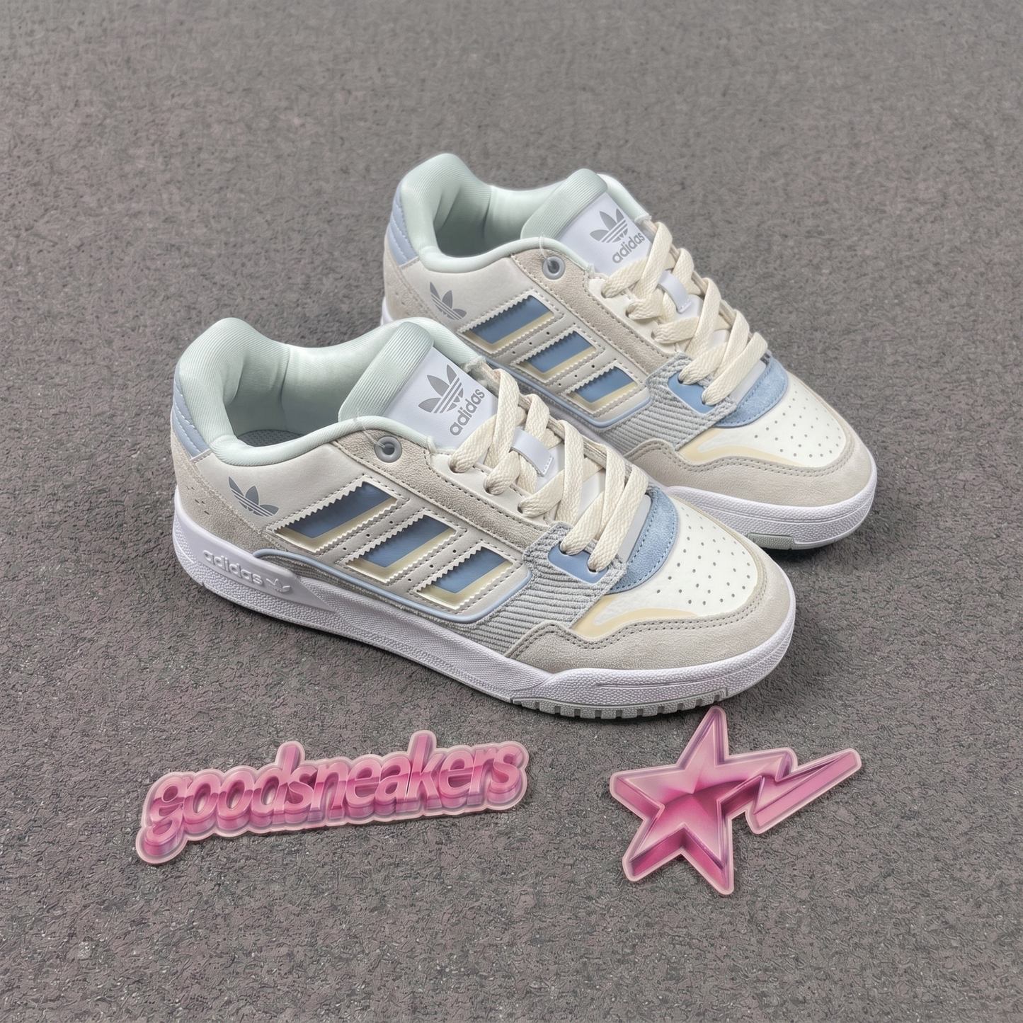 Adidas Drop Step Low 2.0 - White / Linen Blue / Beige
