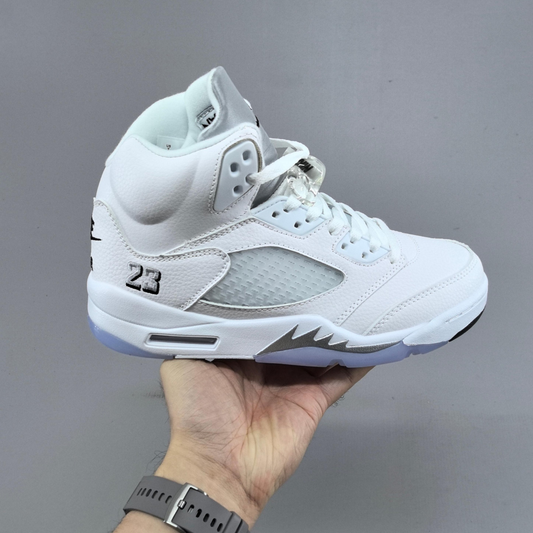 Air Jordan 5 - White Metallic