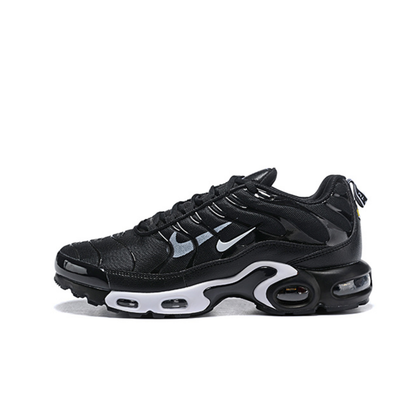 Nike Air Max Plus - Black White Swoosh Print
