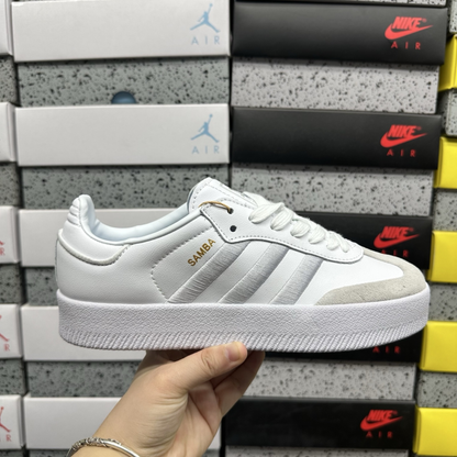 Adidas Samba - Cloud White Silver Metallic