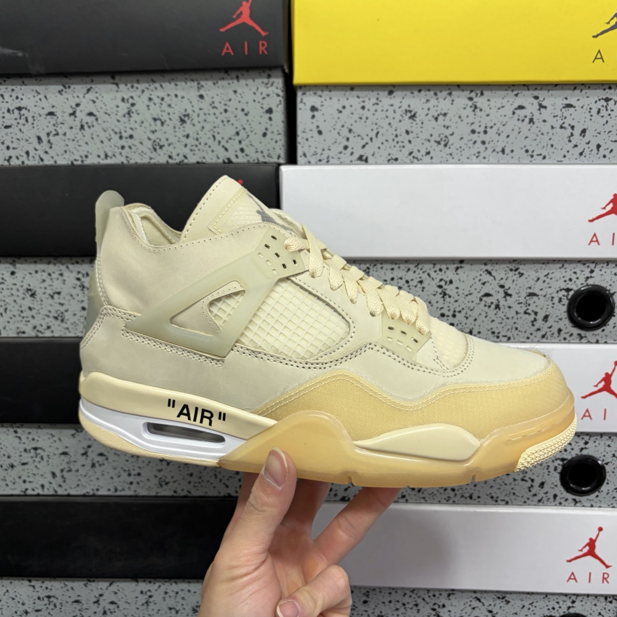 Off-White x Air Jordan 4 Retro SP - Sail