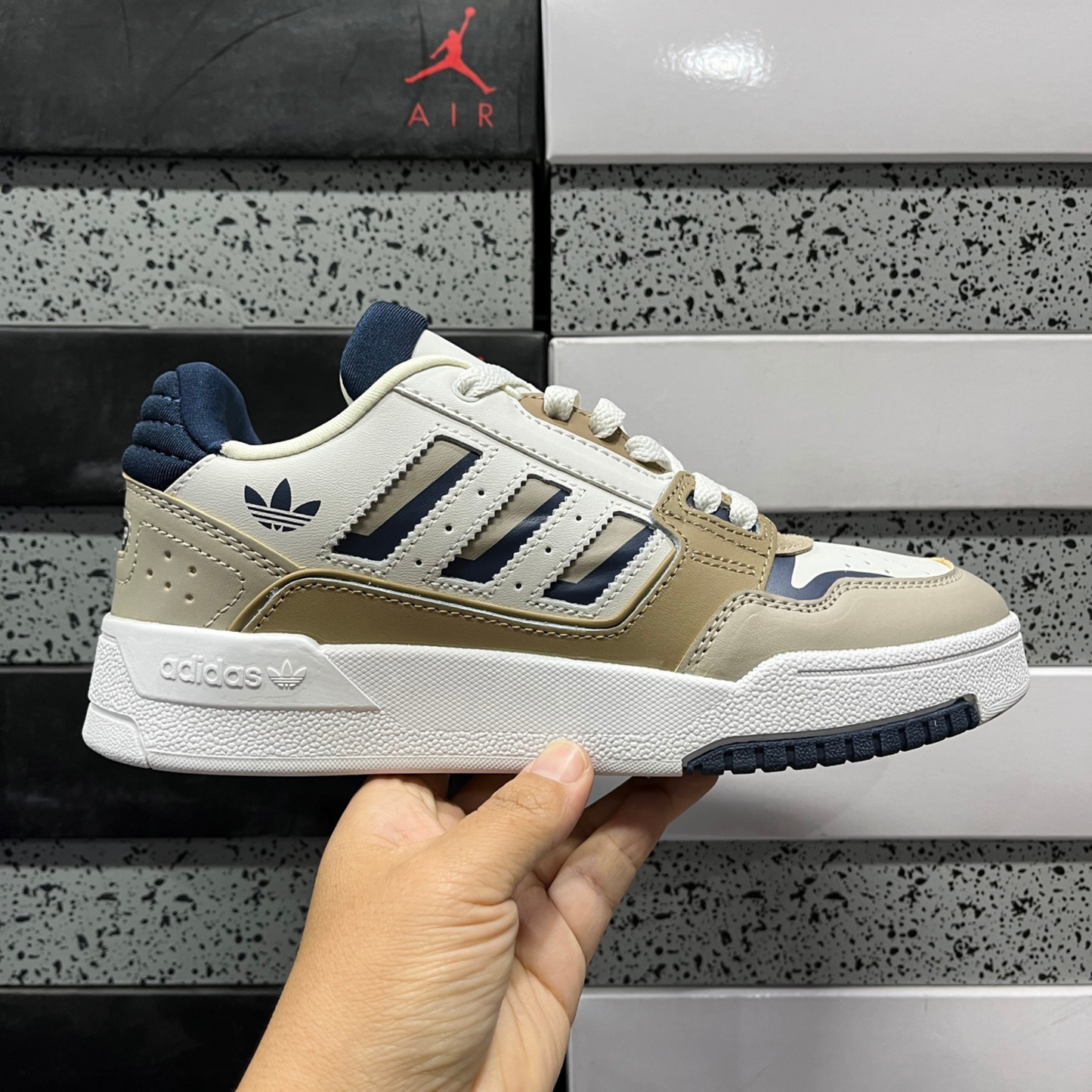 Adidas Drop Step Low 2.0 - White Brown
