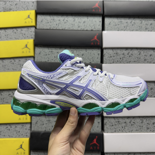 Asics Gel Nimbus 16 - White / Periwinkle / Mint