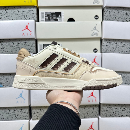 Adidas Drop Step Low 2.0 - Cream White Brown Cardboar