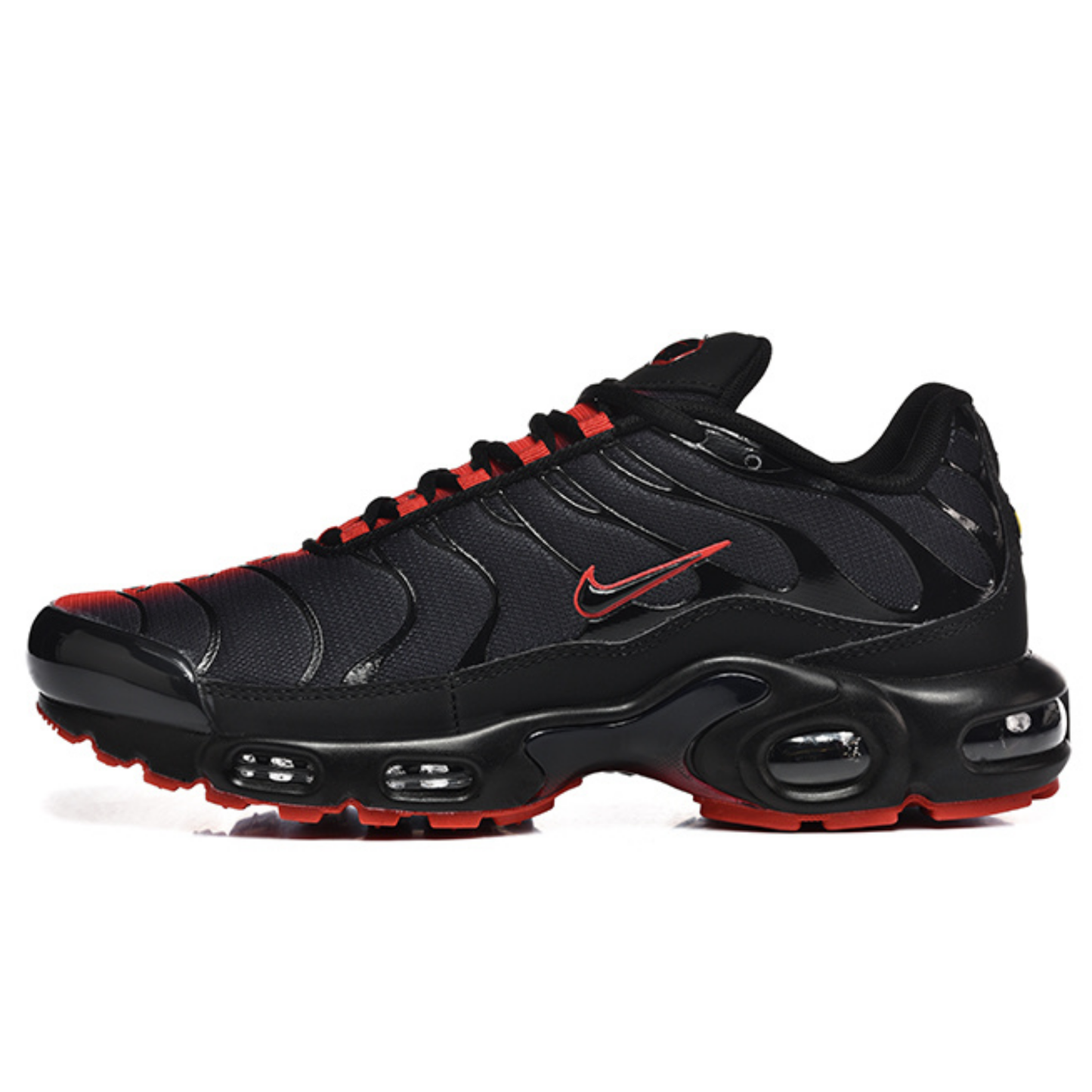 Nike Air Max Plus - Black Bright Crimson Inverse