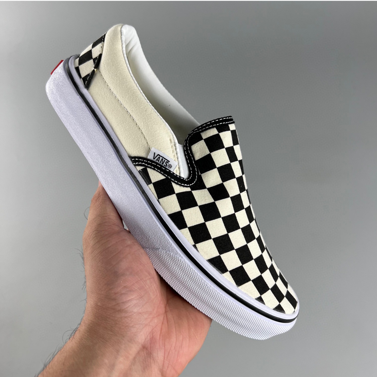 Vans Classic Slip-On Checkerboard - Black/White